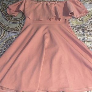 Cute peach pink color dress